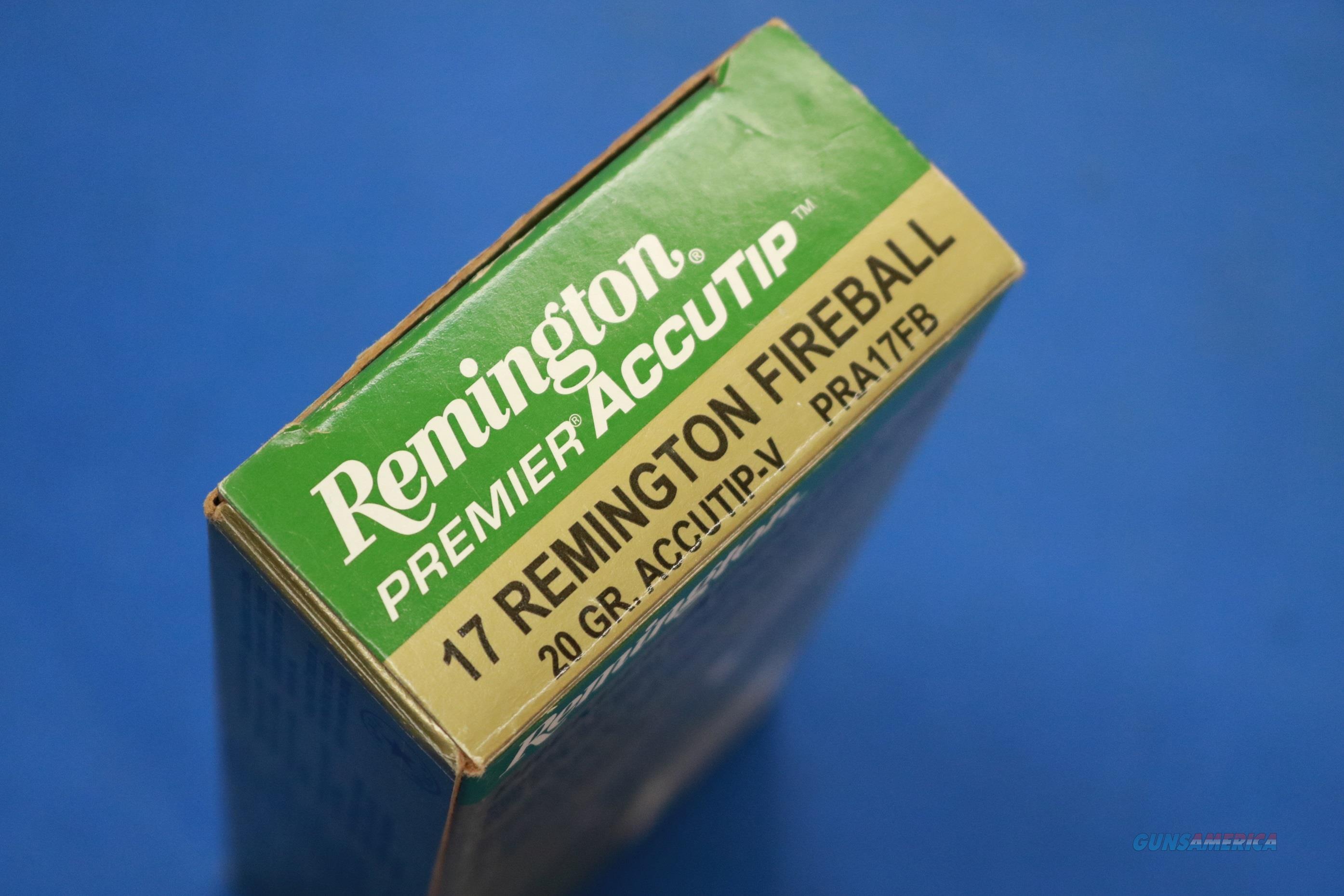 REMINGTON PREMIER .17 REM FIREBALL ... for sale at Gunsamerica.com ...