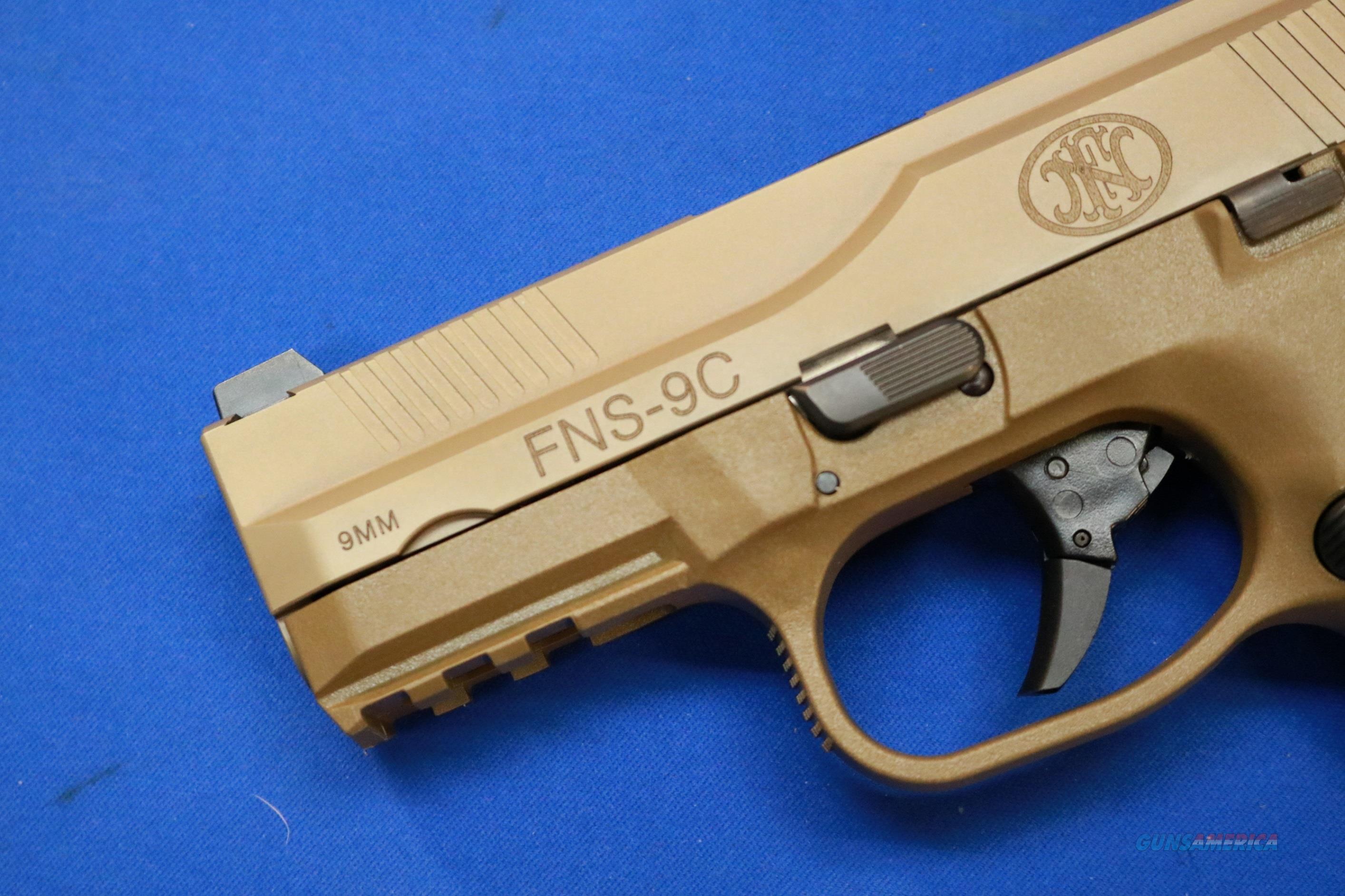 Fnh Usa Fns 9c Fde Fns9 Compact 9mm For Sale At