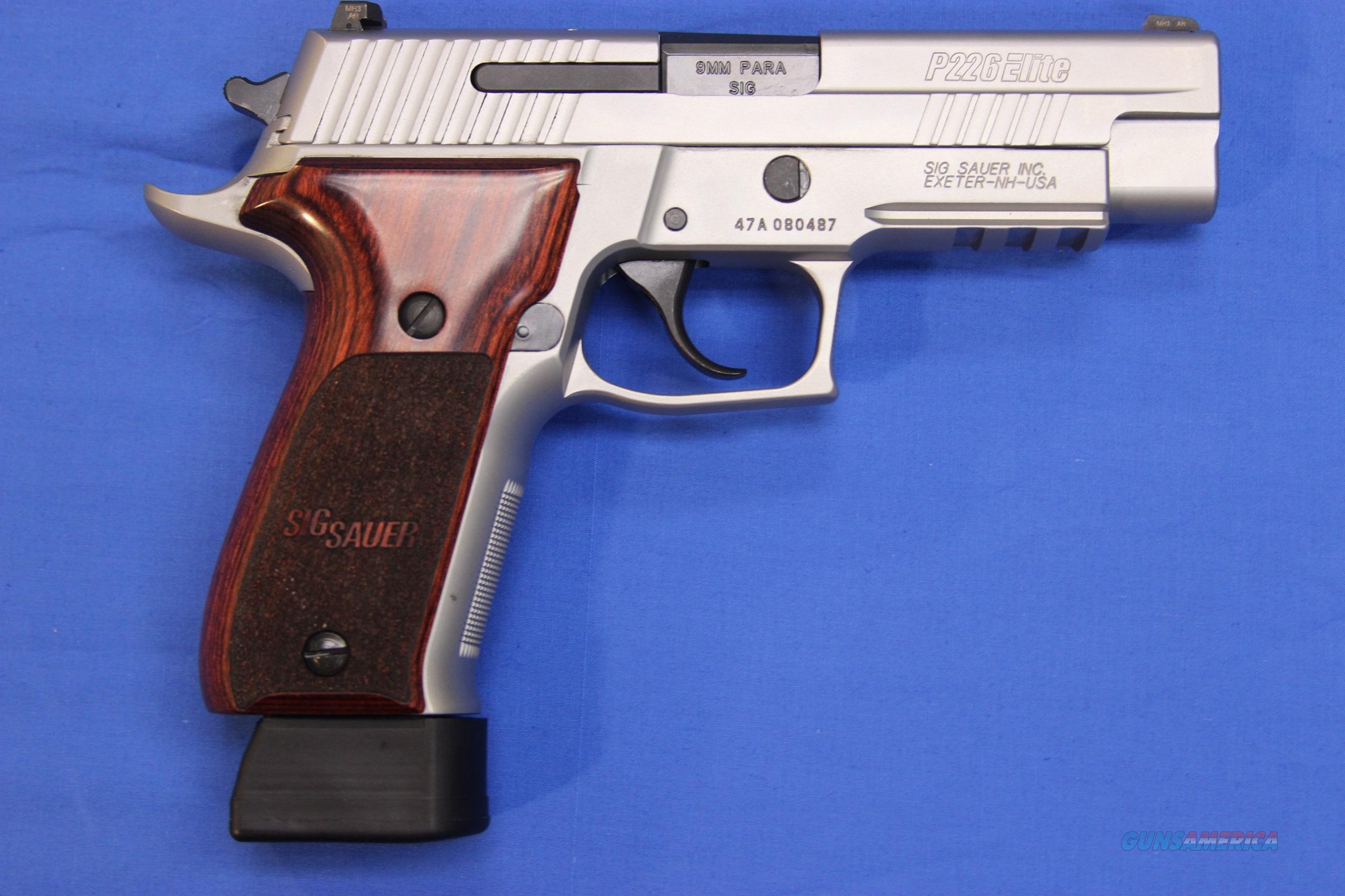 SIG SAUER P226 ELITE STAINLESS 9mm ... for sale at Gunsamerica.com ...