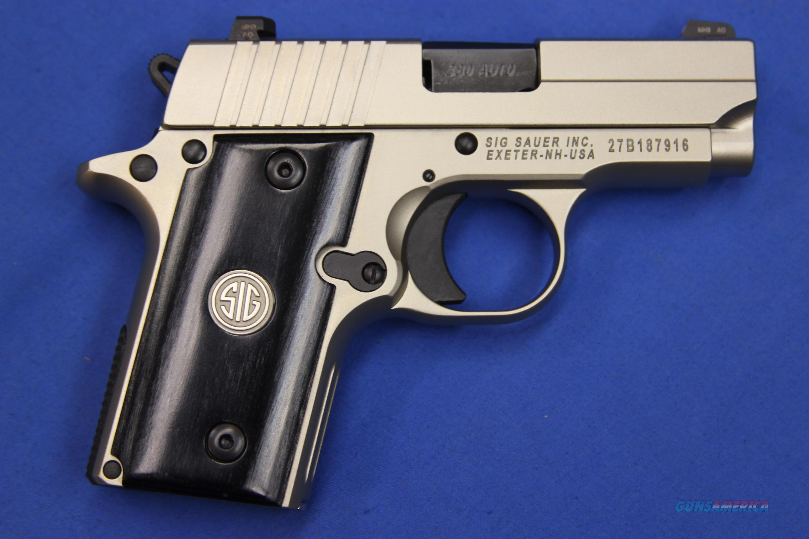 SIG SAUER P238 HD NICKEL .380 ACP. ... for sale at Gunsamerica.com ...