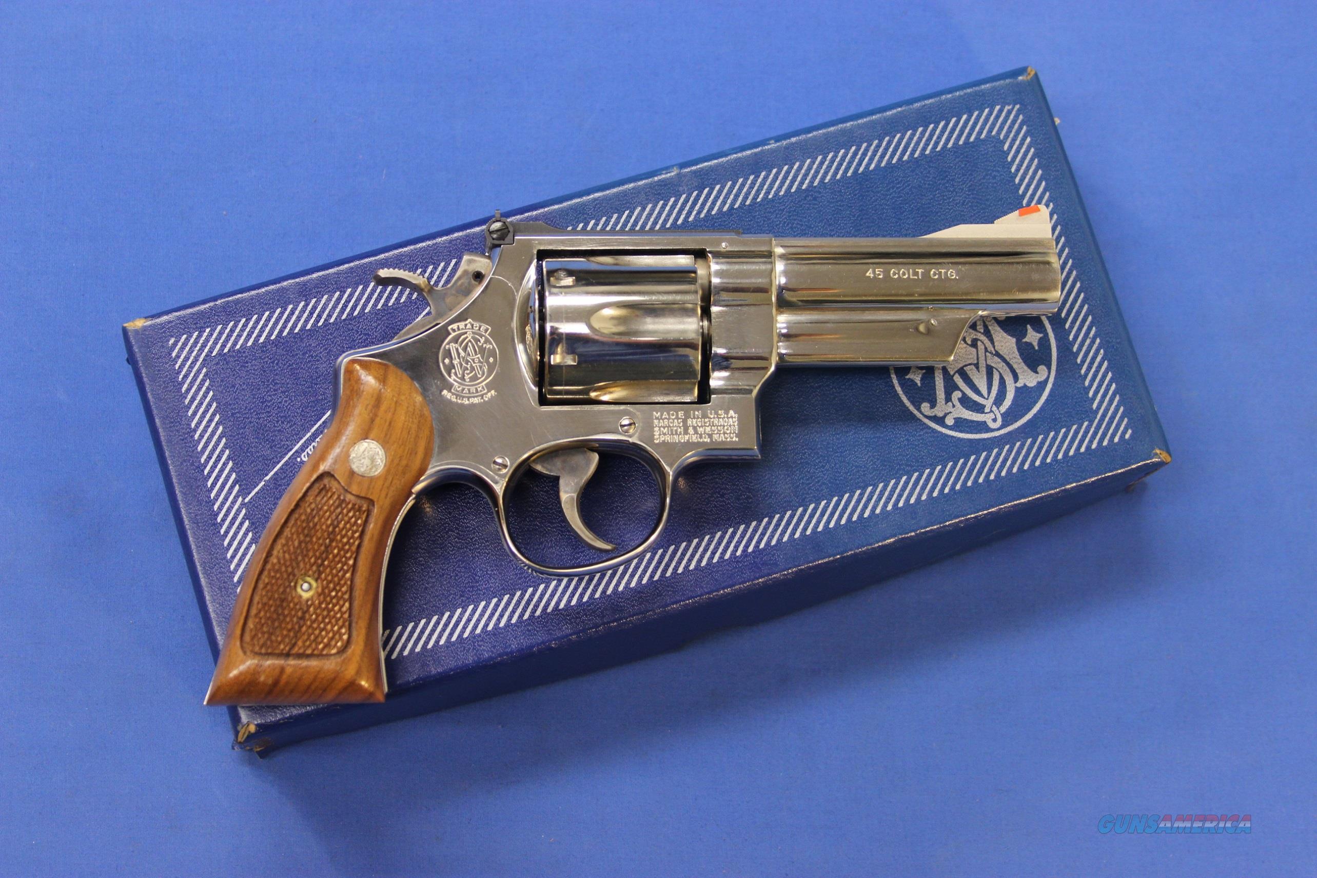 Smith & Wesson 25-5 Nickel .45 Colt For Sale At Gunsamerica.com 