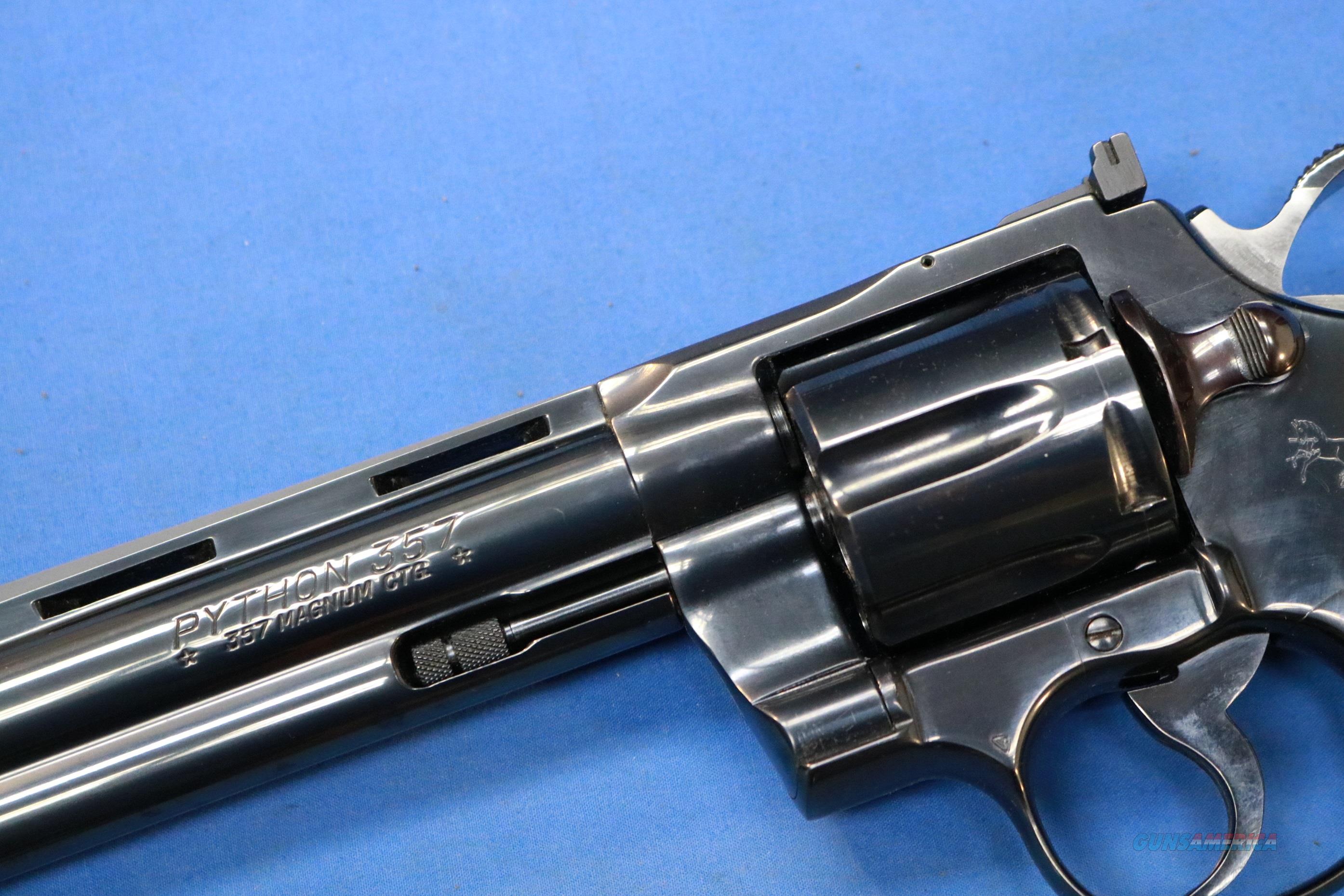 COLT PYTHON .357 MAGNUM BLUED 6