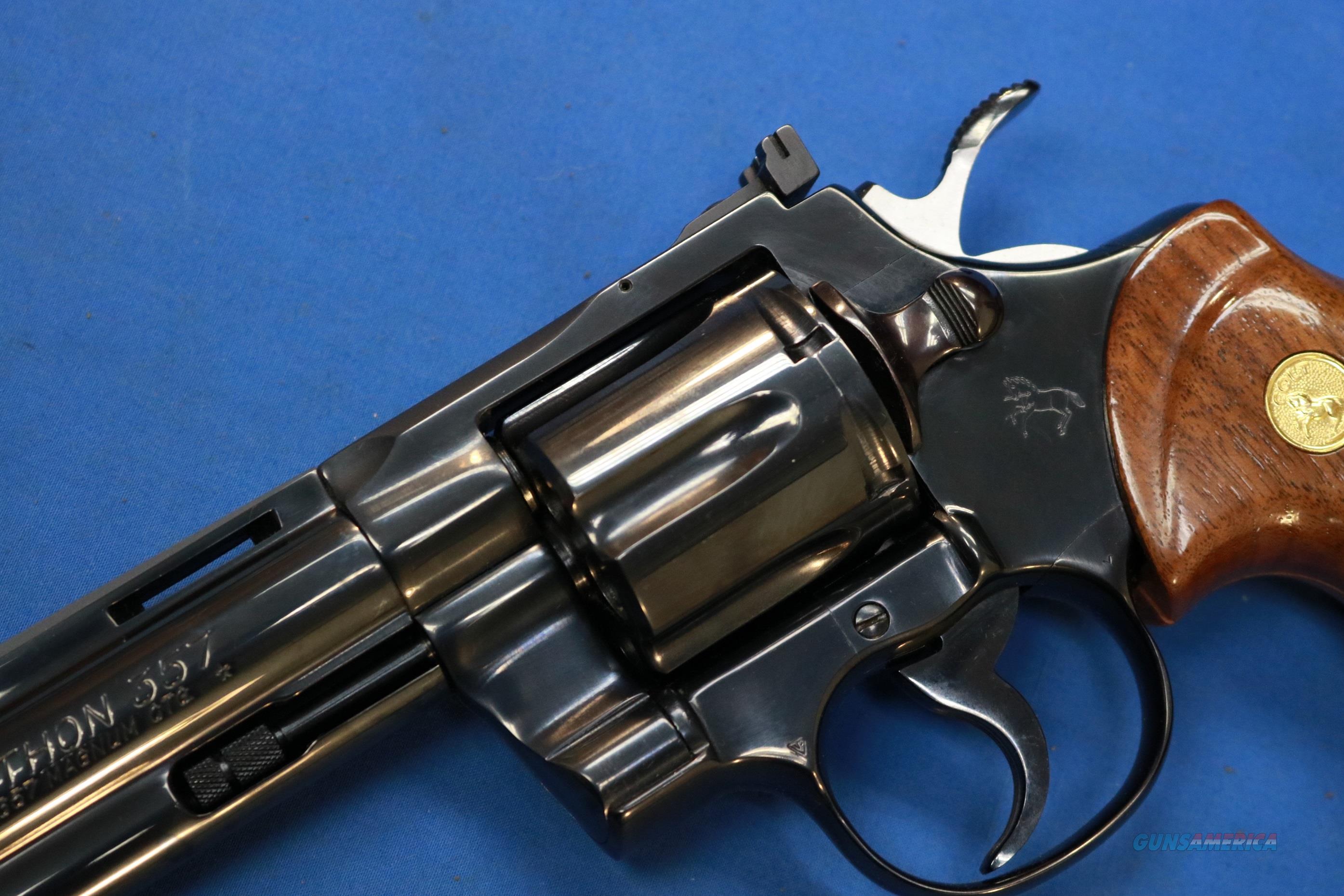 COLT PYTHON .357 MAGNUM BLUED 6