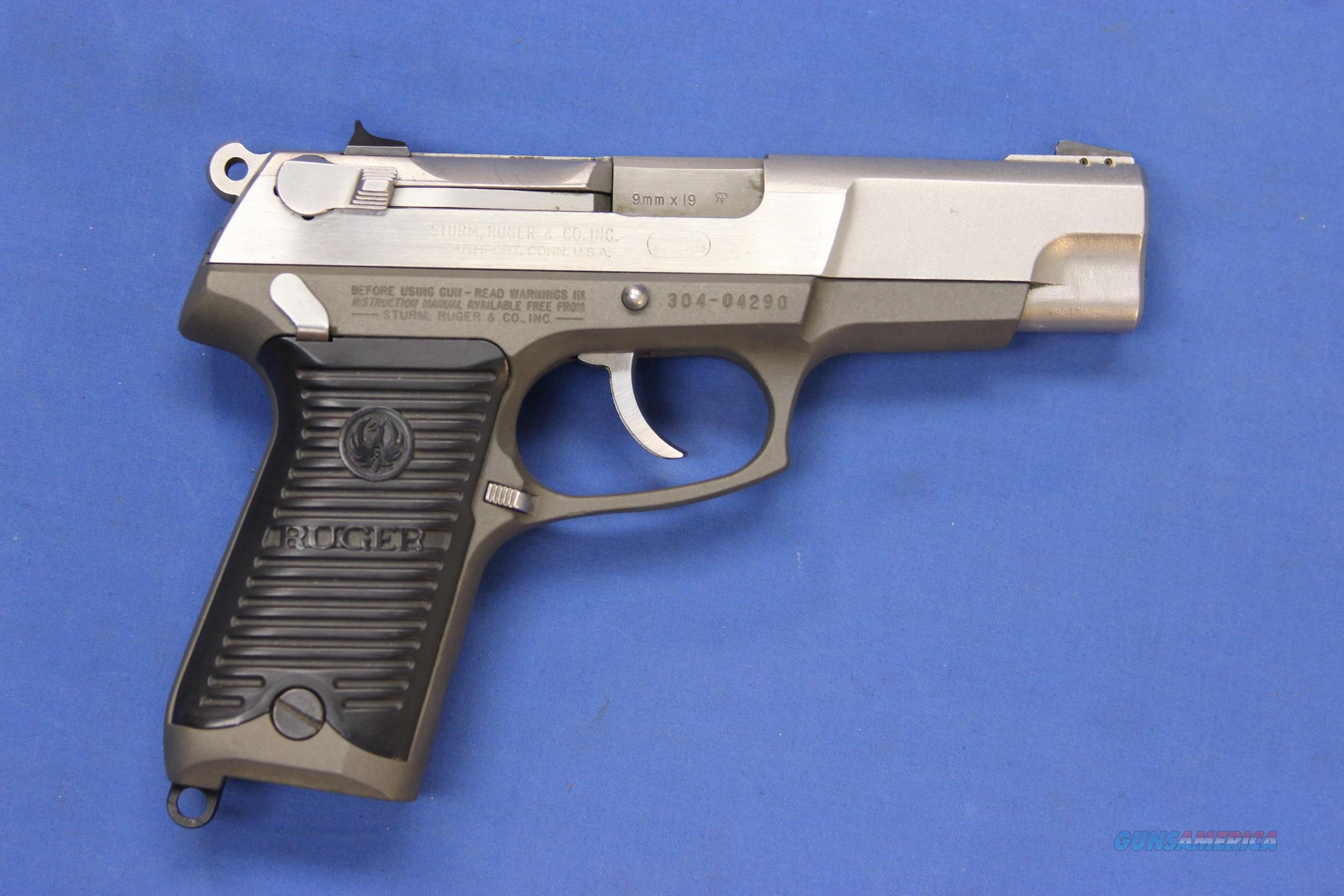 RUGER P85 MK II STAINLESS 9mm W 5 M For Sale At Gunsamerica Com   Wm 11973099 