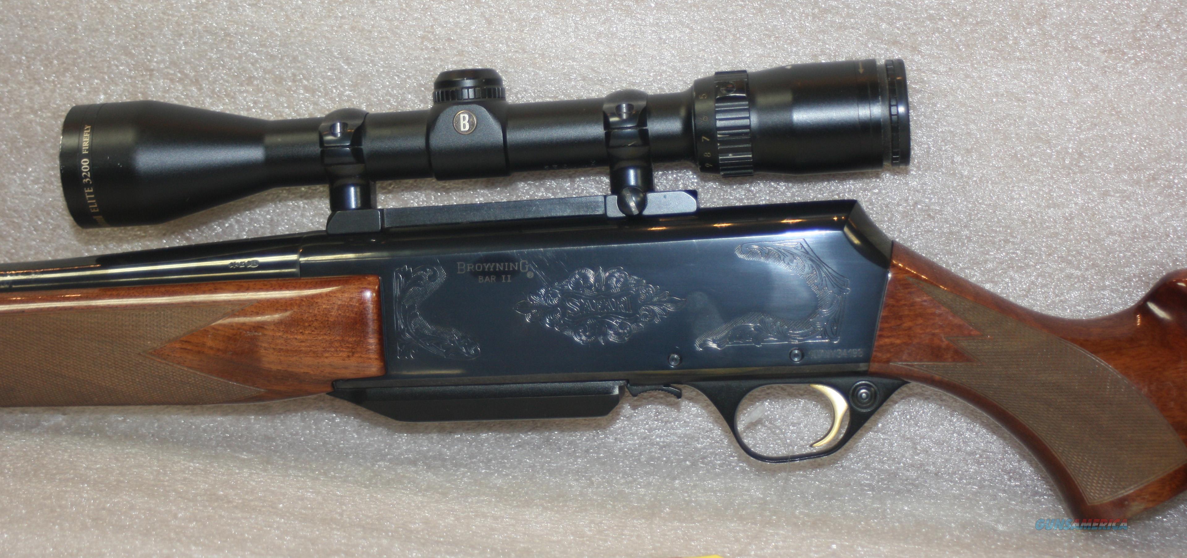 browning bar II safari 243 WIN W/SCOPE 3-9X40 E... for sale