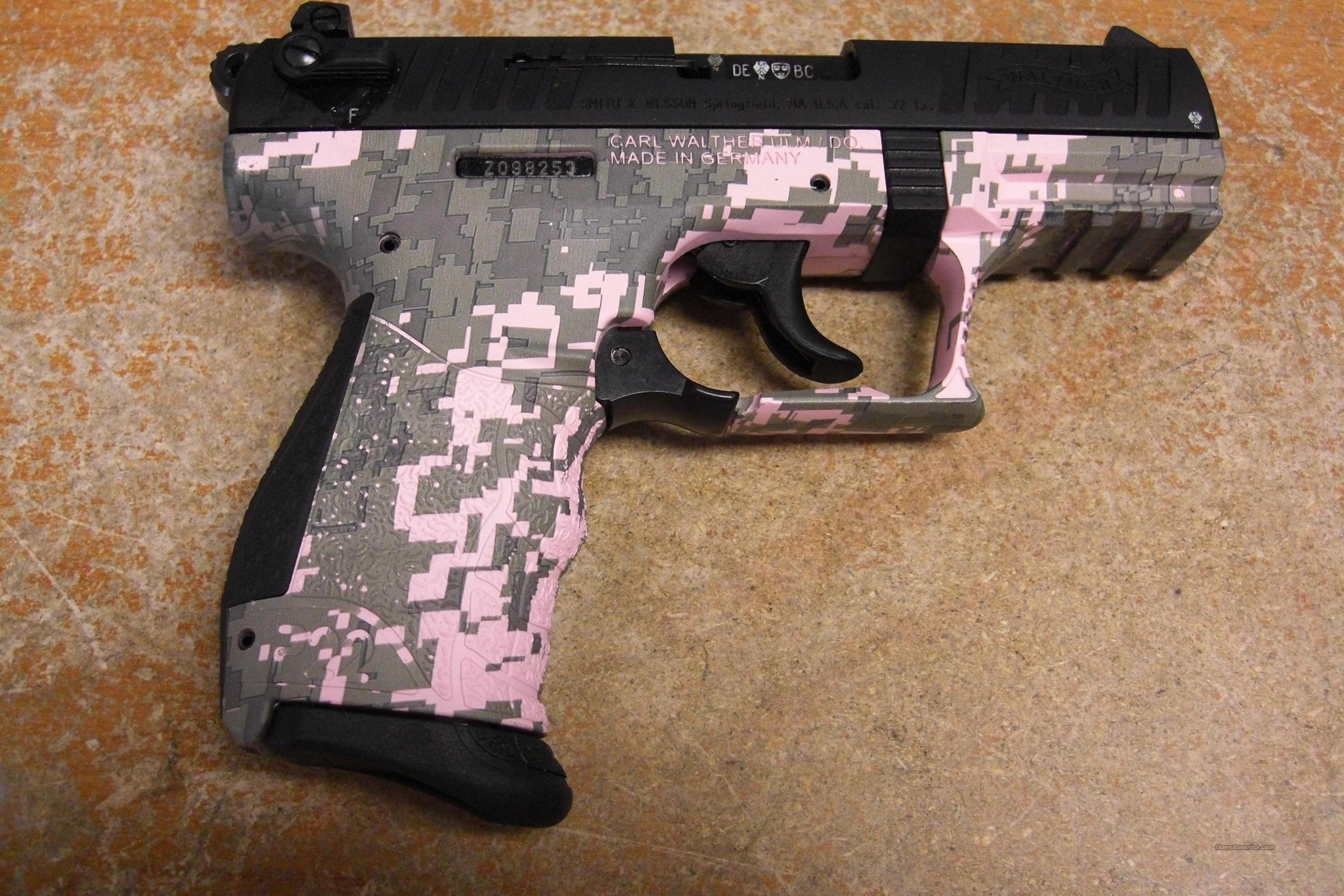 pink digital camo gun