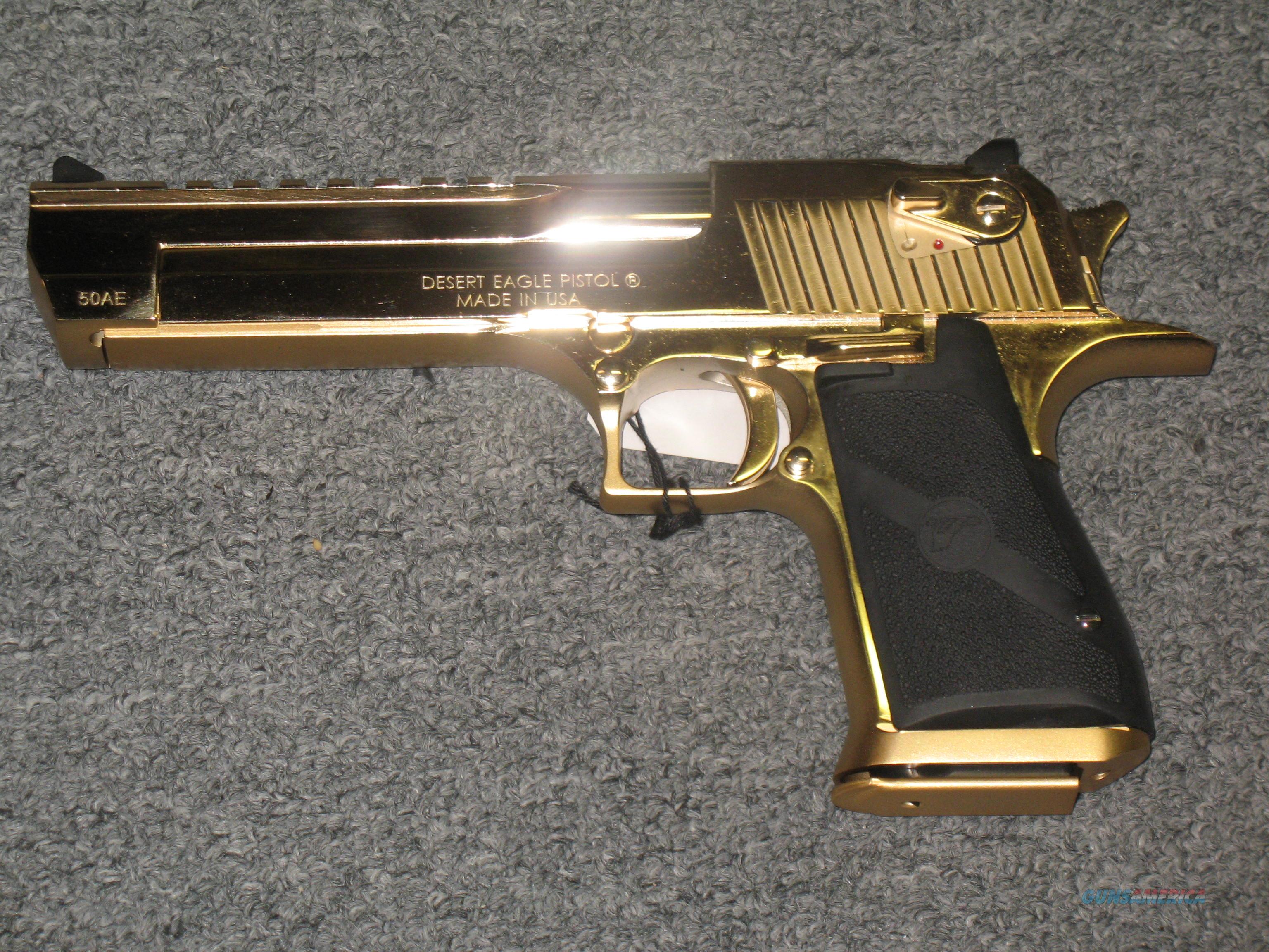 24K Gold Magnum Research Desert Eag for sale at Gunsamerica.com 