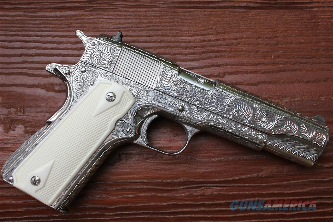 Fully Engraved Colt Mkiv 1911 Ss 45acp 80 Seri For Sale 8961