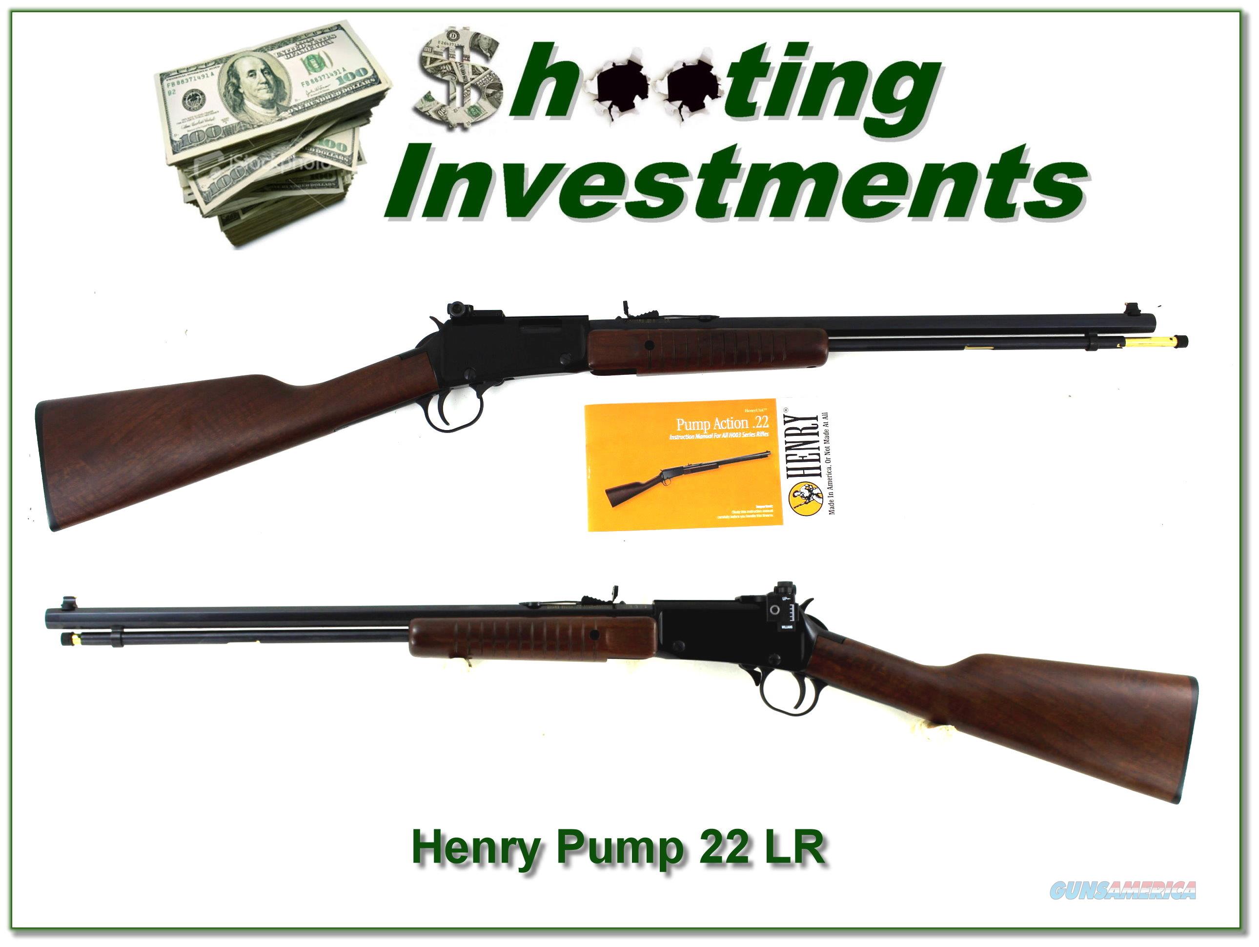 Henry Pump 22LR 20in Oct Barrel Lik For Sale At Gunsamerica Com   Wm 16056141 