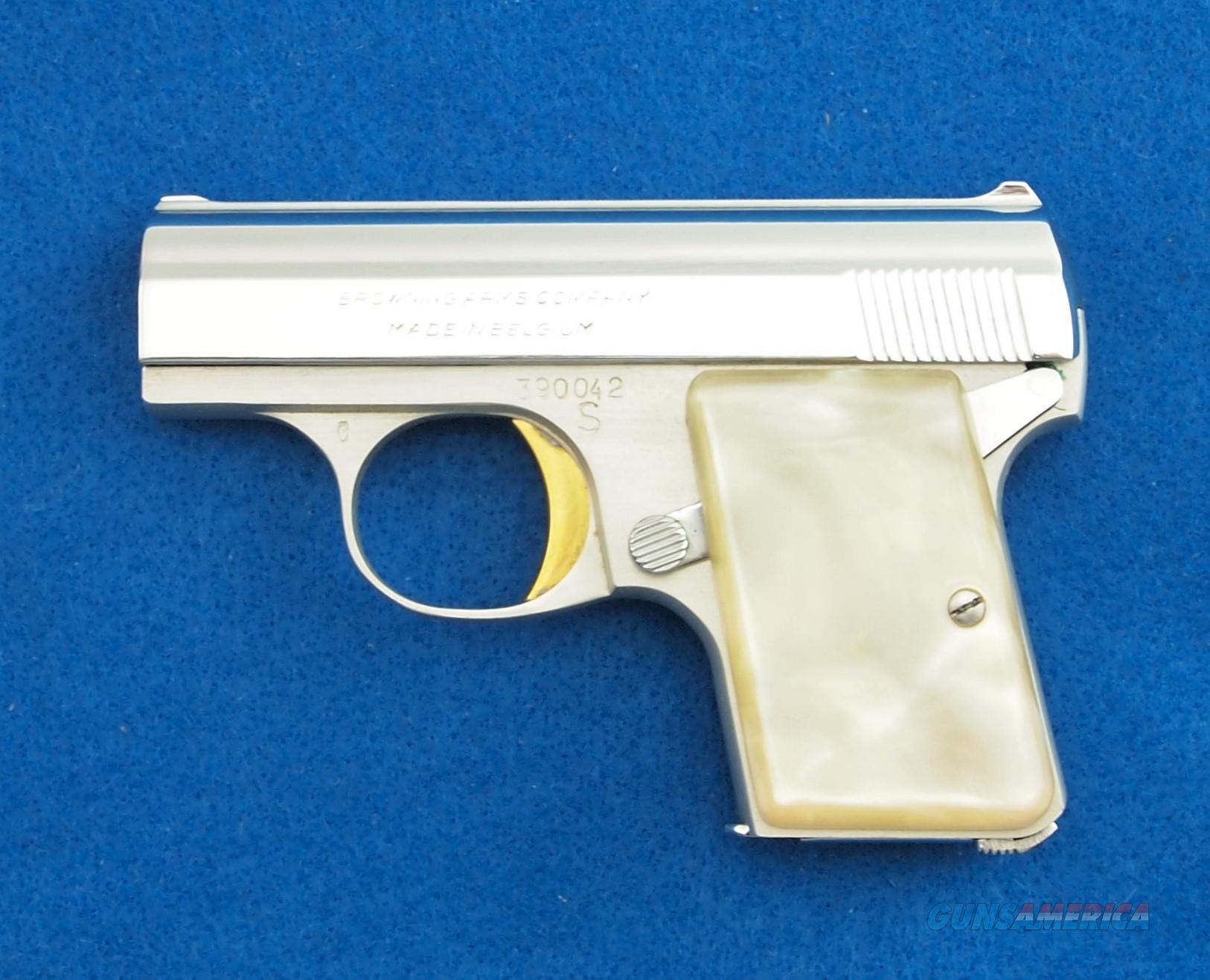 Browning Baby Belgium Nickel MFG 1967 .25 ACP W... for sale