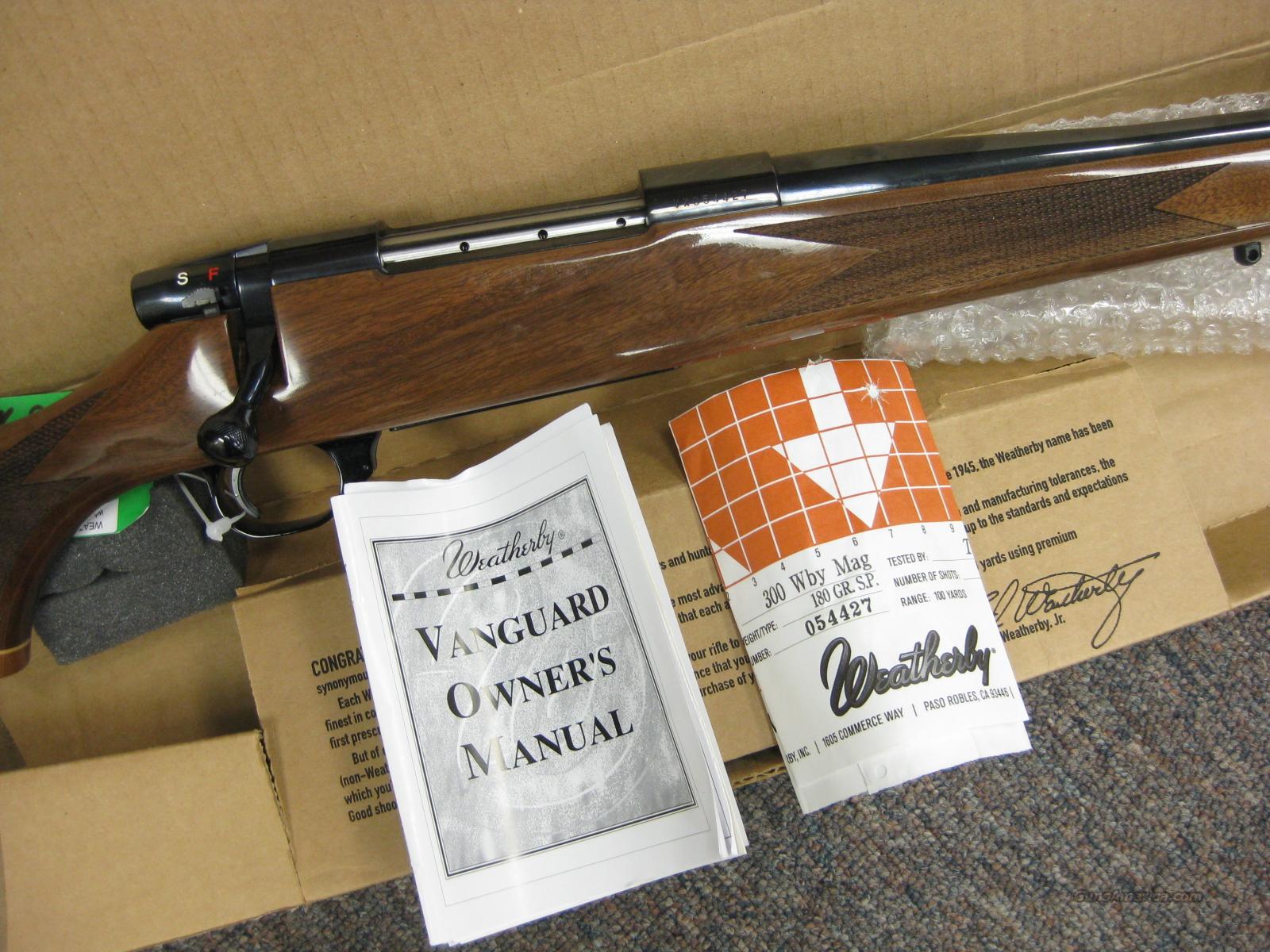 WEATHERBY VANGUARD DELUXE NWTF .300 WYBY MAG. for sale