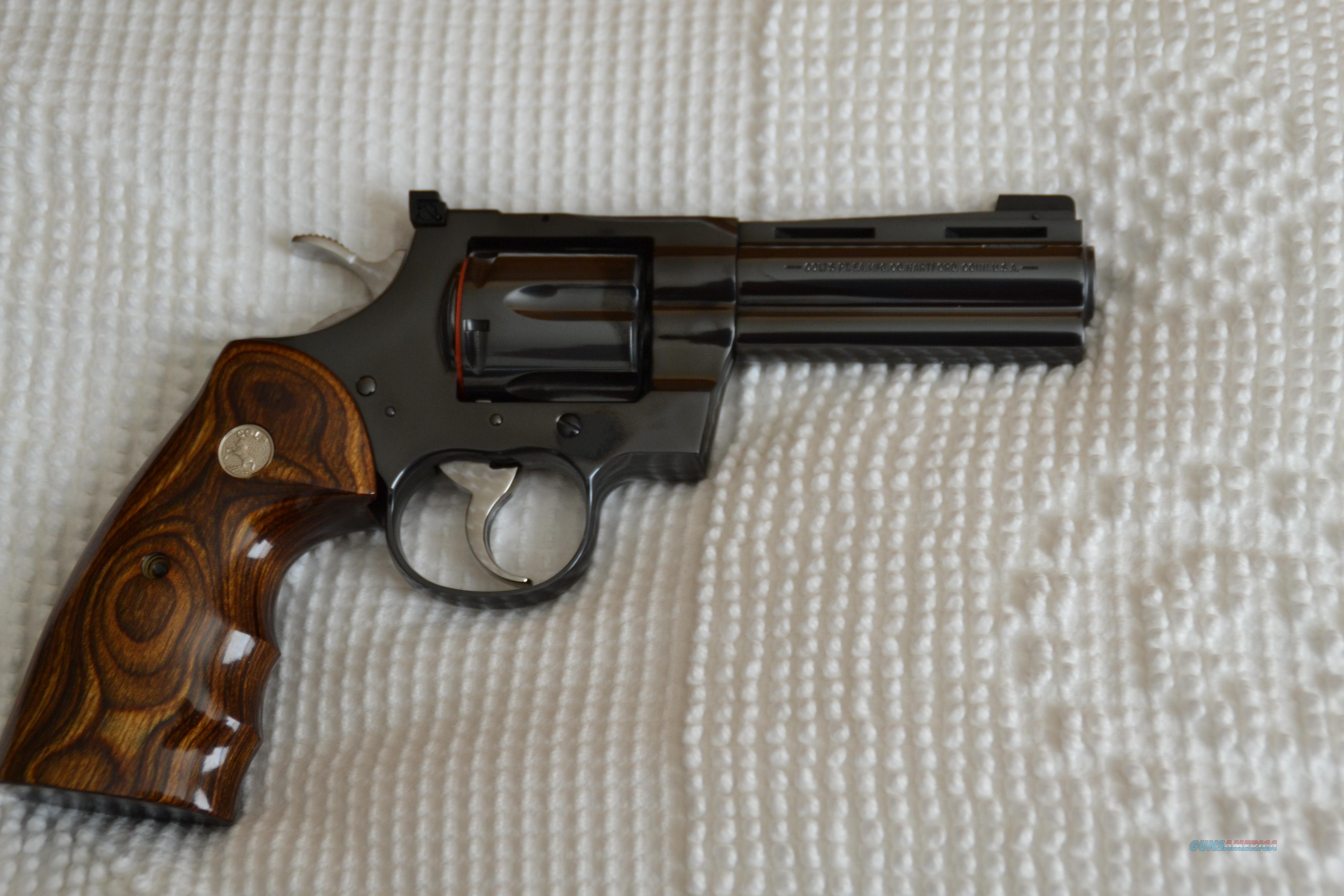 Colt Python Elite Blue 4 Inch for sale at Gunsamerica.com: 935621524