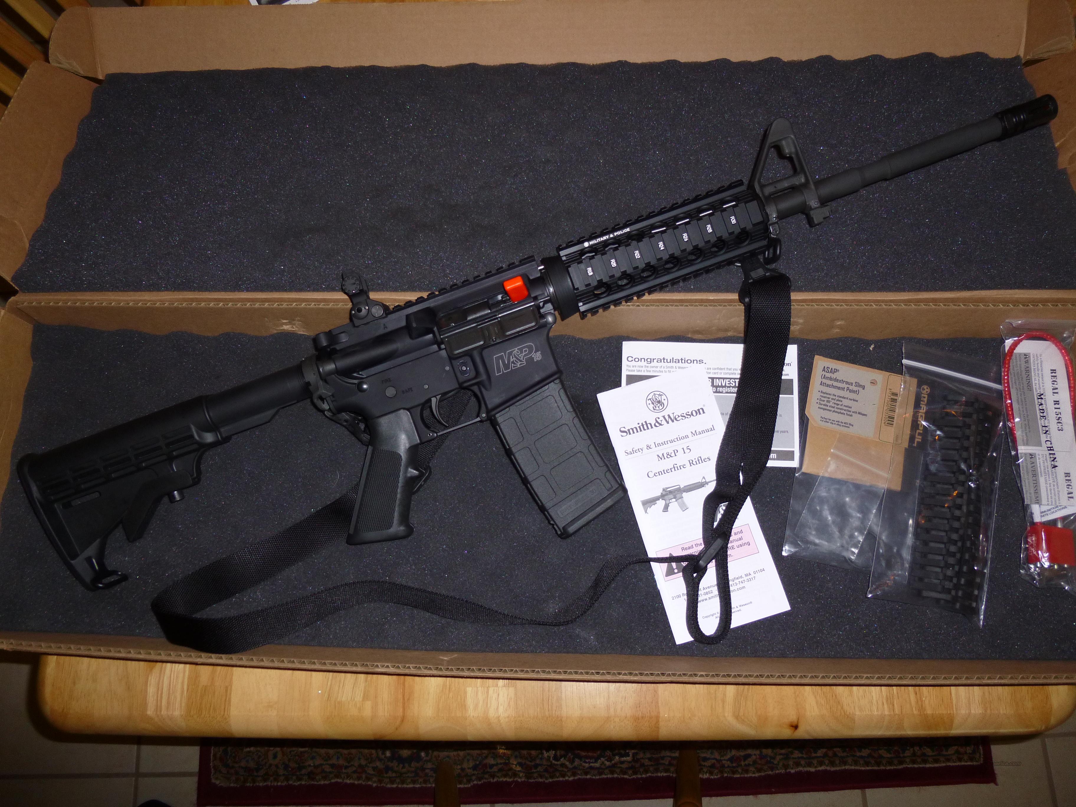 S&W M&P 15X Quad Rail AR-15 with ex... for sale at Gunsamerica.com ...