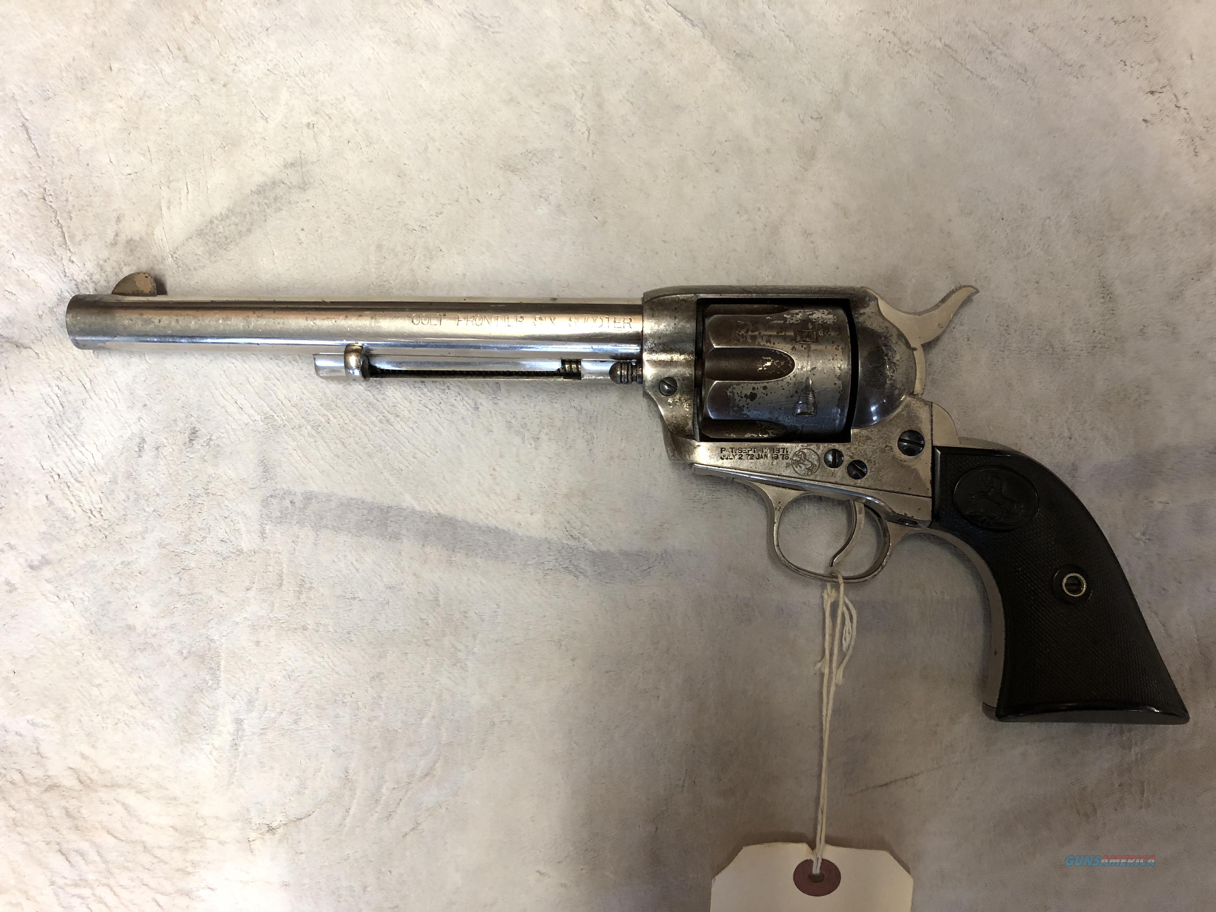 Colt Frontier Six Shooter Nickel Pr... for sale at Gunsamerica.com ...