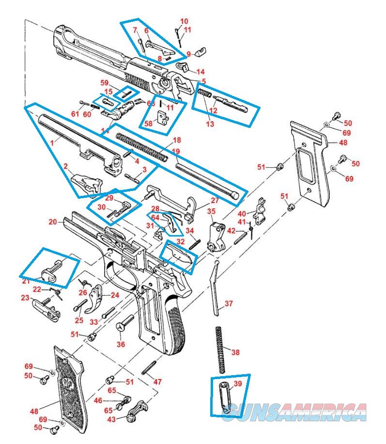 Beretta 9mm 92 M9 Parts Kit Barrel,... for sale at Gunsamerica.com ...