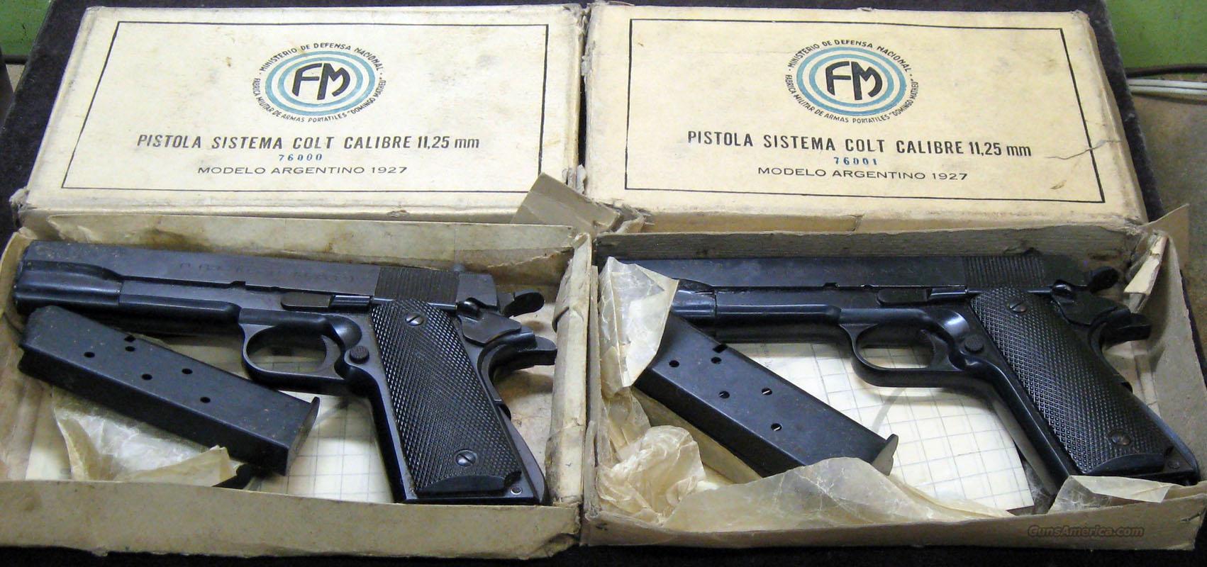 Serial Numbers For Colt Model 1927 Argentine