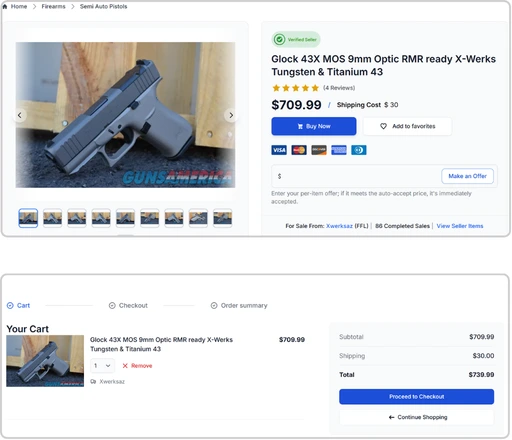 Cart and Checkout