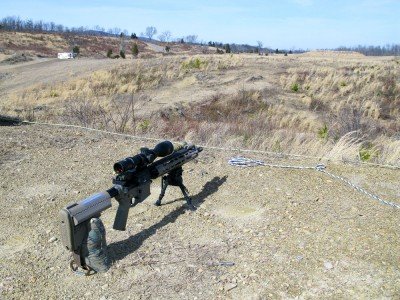 Burris C4Plus At 600 Yards – The 600 yard line at Peacemaker’s Patriot Range was no problem for the Burris C4Plus using Hornady 75grain Match ammunition.  The combination of Wind MOA reticle and accurate adjustments meant that hits on the steel target were aplenty. 