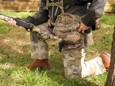 The Whitewater Thunder Chicken Turkey vest provides a lot of useful storage.