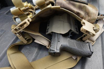 A Velcro holster is better than a typical OWB holster, but friction will hold one in place.