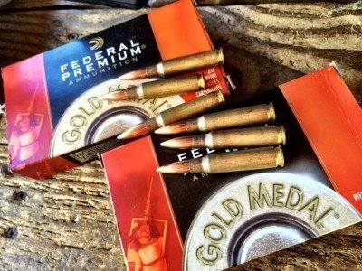 The R.E.P.R. is built for heavier .308 / 7.62 rounds like these Federal Premium Gold Medal Match 175-grain loads.