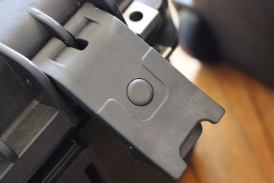 The latch on the revolver case. 