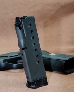 Carrying a reload is a viable option with the thin single-stack. Thin enough that you can realistically carry a reload.