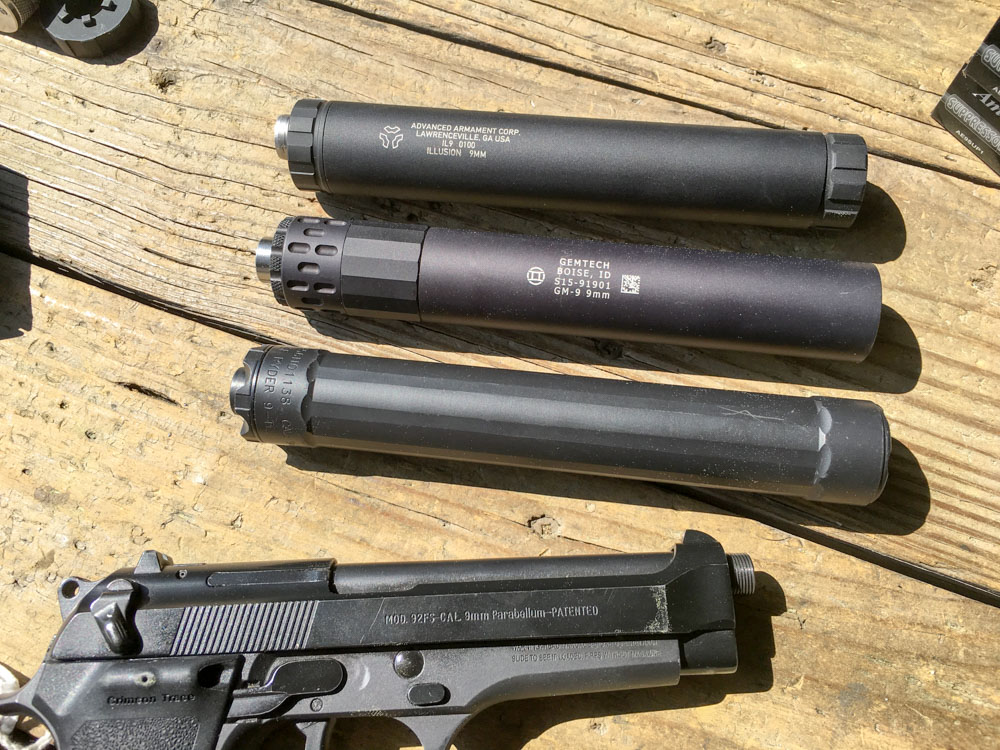 I tested the Illusion side by side with the Gemtech GM-9 and Surefire Ryder 9-Ti. All were almost identical in size and sound reduction specs.