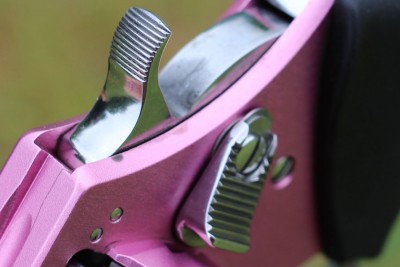 The stainless, against the pink and the black, works a bit like jewelry. Some women and men go for that look. 