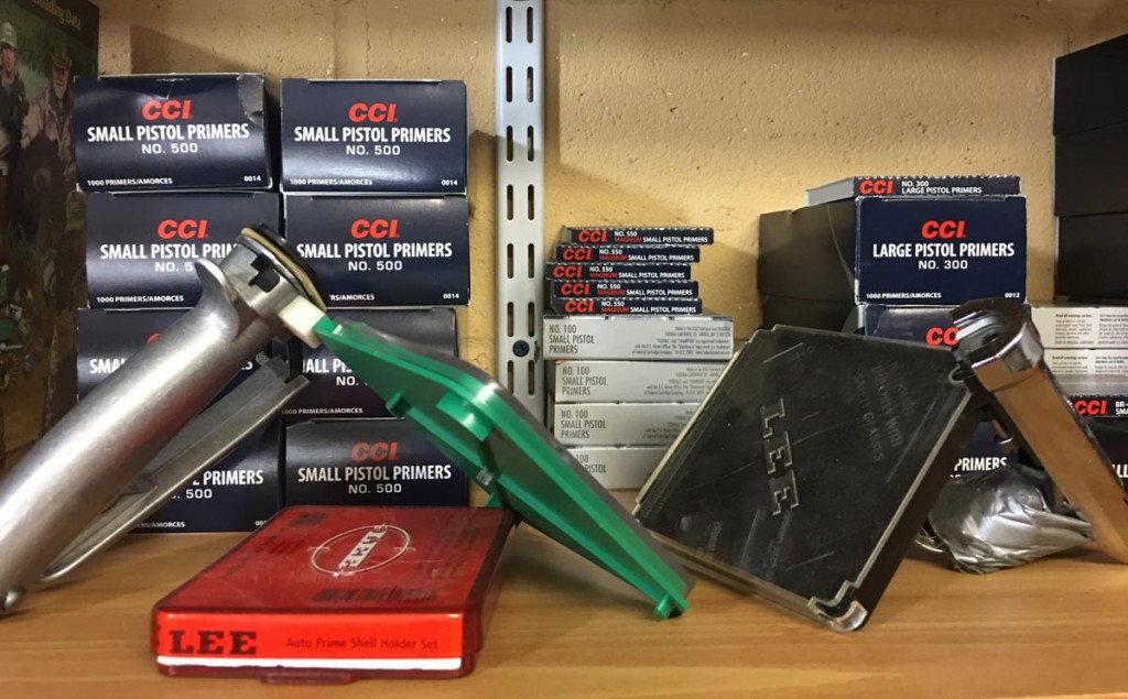 Depending on your equipment setup, there are a number of ways to re-prime cases for reloading.