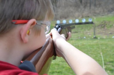 One key in shooting a shotgun well is having a gun that fits. This is a good example of how the eye functions as a rear sight, and being able to see straight down the rib