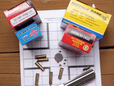 The author tested the .327 with a range of brands and bullet weights and got very good results.