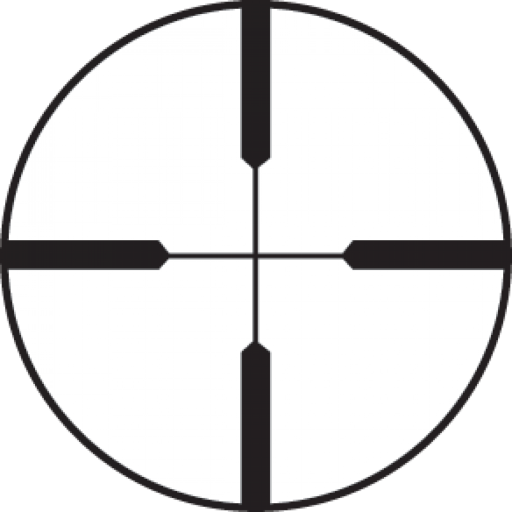 The thick lines of this Burris Heavy Duplex reticle make it fast and easy to see against busy target backgrounds. 