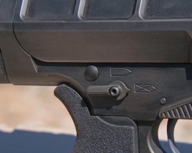 The Kivaari features an AR-style safety that is ambidextrous.