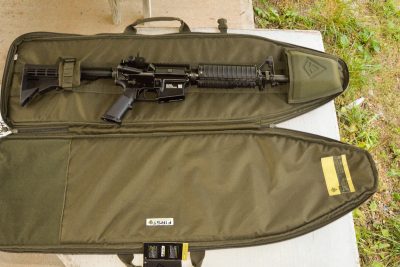 The author used a Rifle Sleeve bag from First Tactical with the FN M4 Carbine.