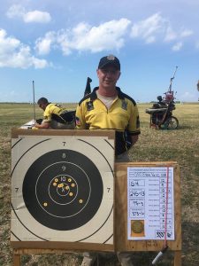 Sgt. 1st Class Evan Hess of the AMU at Camp Perry, this week, shooting the President's 100. That's a 300 yd rapid-fire rifle string - 10 rounds in 70 seconds.