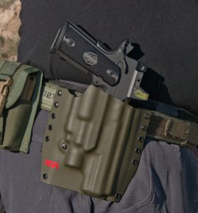 The author used an NSR Tactical Kydex holster made for the pistol with the Surefire X400 equipped. 