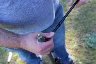 After you drop the pellets down you hand seat the bullet. One of the many steps in loading a muzzleloader.