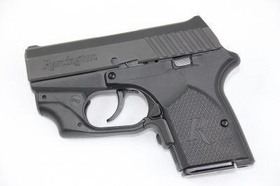 The magazine release of the RM380 is located to the rear of the trigger guard and is triangular in shape.