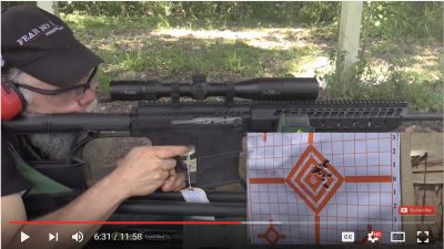 In the video you'll see that I ran steel cased Russian ammo in the gun, because I think it is a good choice for an afternoon at the range. The gun runs nice and clean, and the case does not ding the rifle on the way out. 