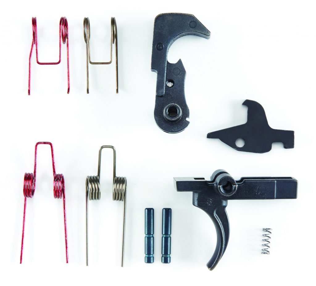 The $99.95 Blackhawk Blaze trigger kit includes trigger components and two sets of trigger and hammer springs for six and 4.7-pound pull weights.