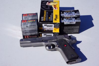 The author ran a selection of Hornady Critical Duty and Sig Sauer Elite Performance ammunition through the pistol.