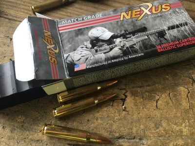 Armalite's parent company, Strategic Armory Corps, also owns Nexus Ammunition. The 77-grain match load performed shockingly well. 