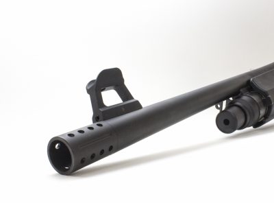 The 20-inch barrel is topped off with an extended and ported choke tube, which is in the Beretta pattern.