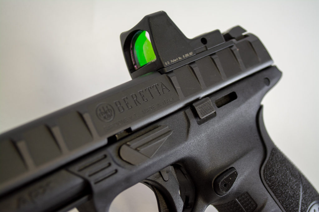 I mounted a Trijicon RMR optic on the RDO. 