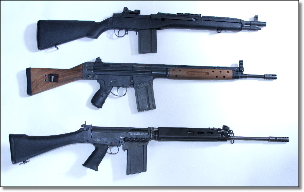 Году на вооружение. Автоматические винтовки 7.62 НАТО. FN fal под 7.92х33. Штурмовые винтовки 50 х. Американский автомат м14.