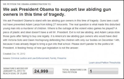 Please Sign Pro-Gun WhiteHouse.gov Petition - Share, Tweet and Email