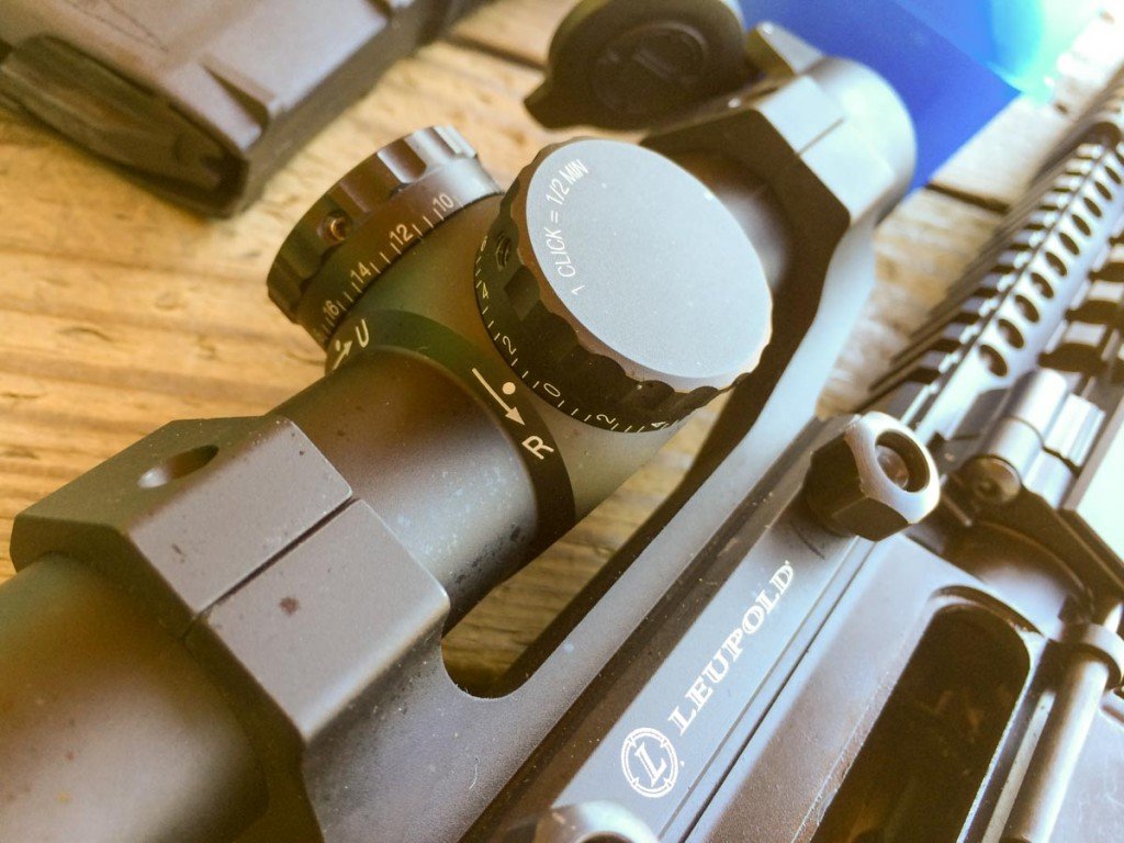 The Leupold's dials are large, positive and have good visual indicators.