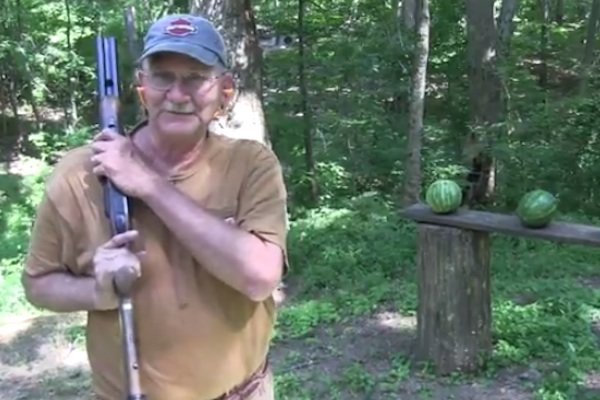 Hickok45, Coach gun vs. Watermelons