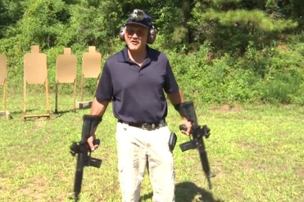 Jerry Miculek rocks double SIG AR pistols